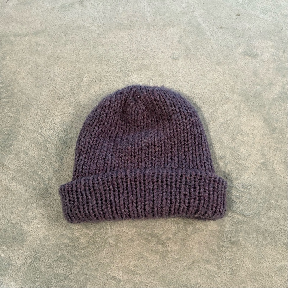 Cozy Purple Knit Beanie
